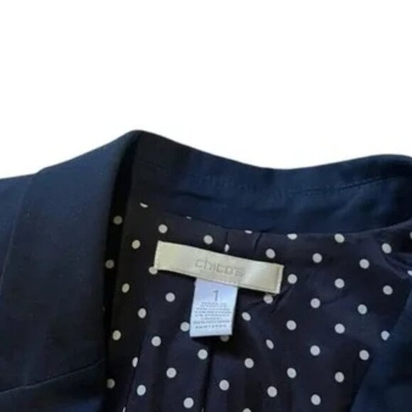 CHICOS  Navy Blue 2-Button Blazer - Picture 4 of 4